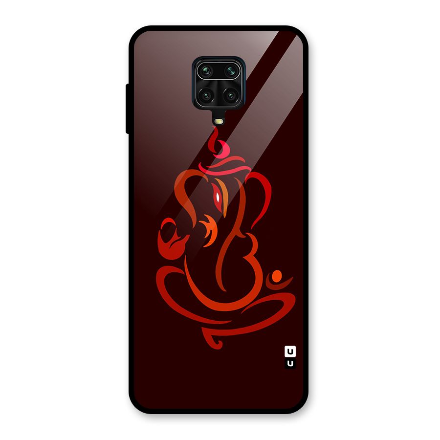 Jai Ganesha Glass Back Case for Redmi Note 9 Pro