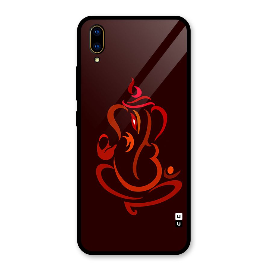 Jai Ganesha Glass Back Case for Vivo V11 Pro