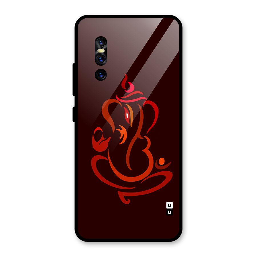 Jai Ganesha Glass Back Case for Vivo V15 Pro