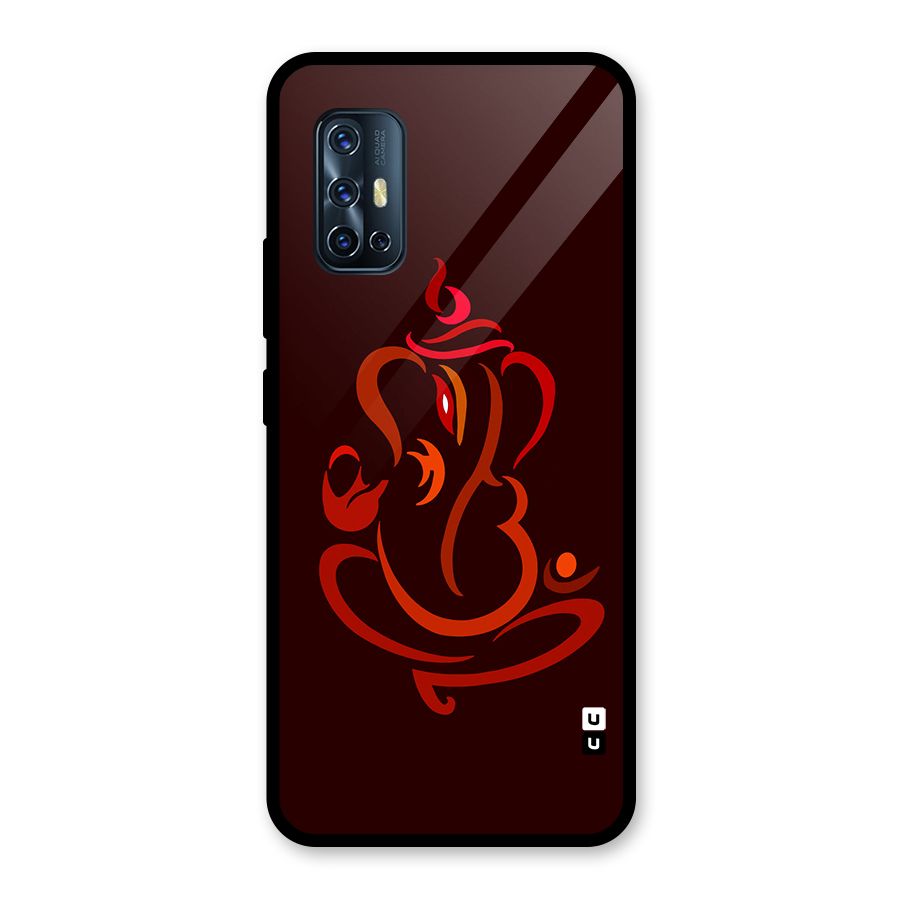 Jai Ganesha Glass Back Case for Vivo V17