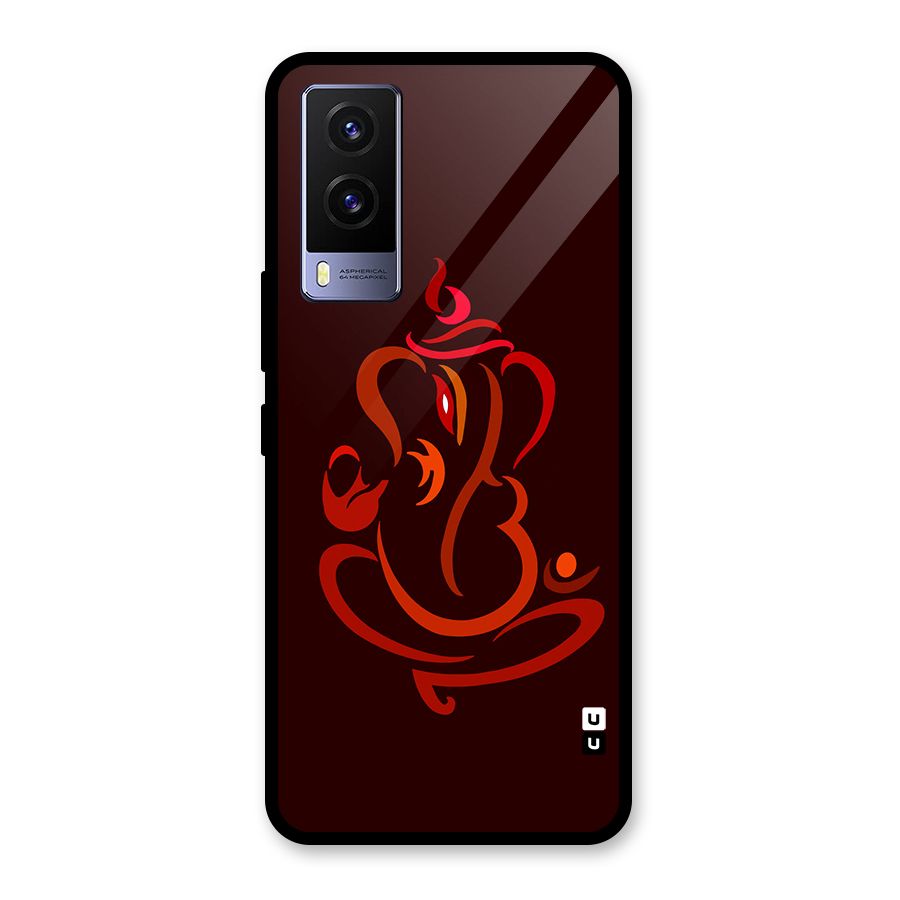 Jai Ganesha Glass Back Case for Vivo V21e 5G