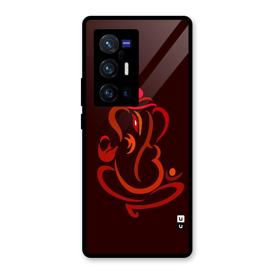 Jai Ganesha Glass Back Case for Vivo X70 Pro Plus