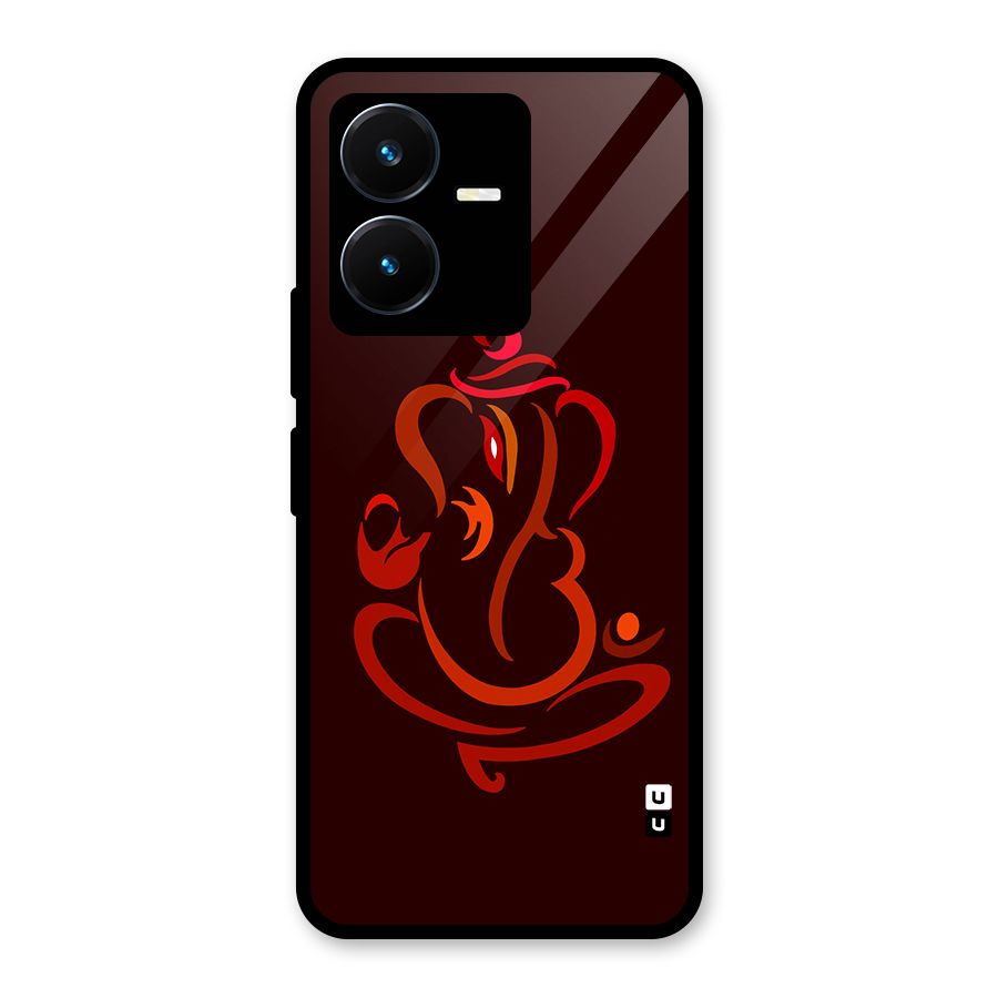 Jai Ganesha Glass Back Case for Vivo Y22