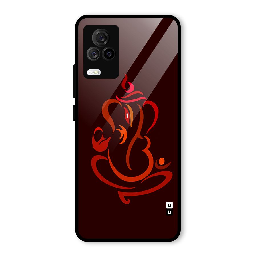 Jai Ganesha Glass Back Case for Vivo iQOO 7 Legend 5G