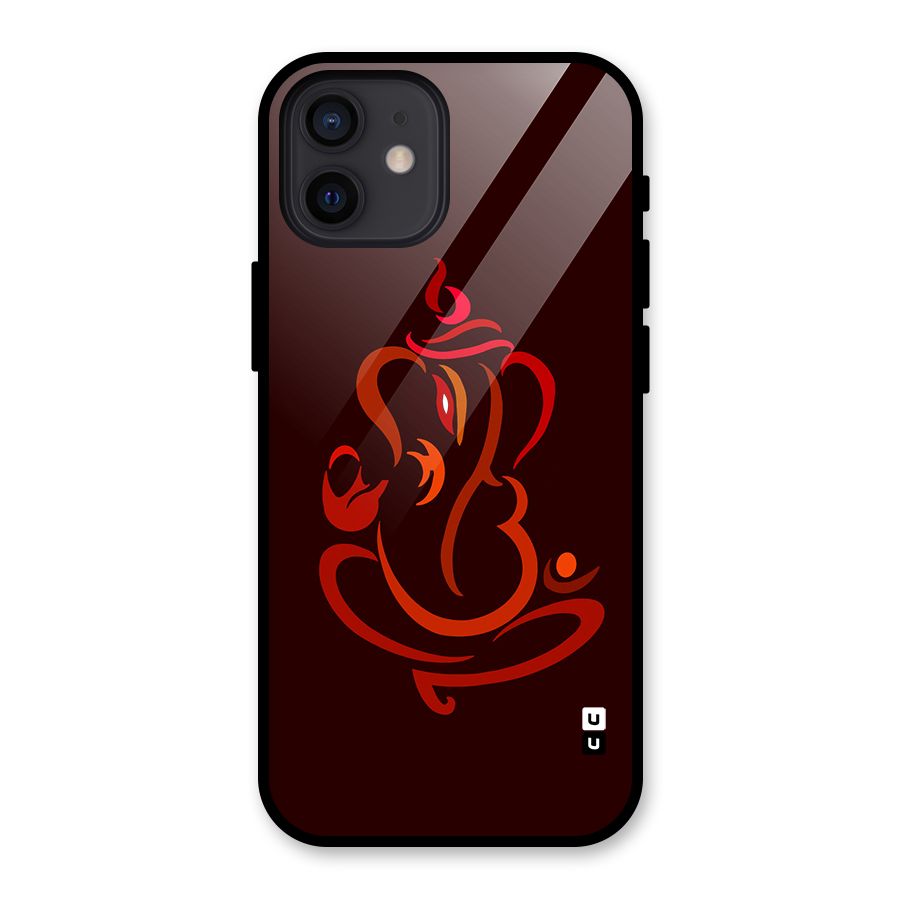 Jai Ganesha Glass Back Case for iPhone 12