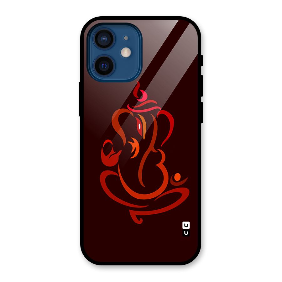Jai Ganesha Glass Back Case for iPhone 12 Mini