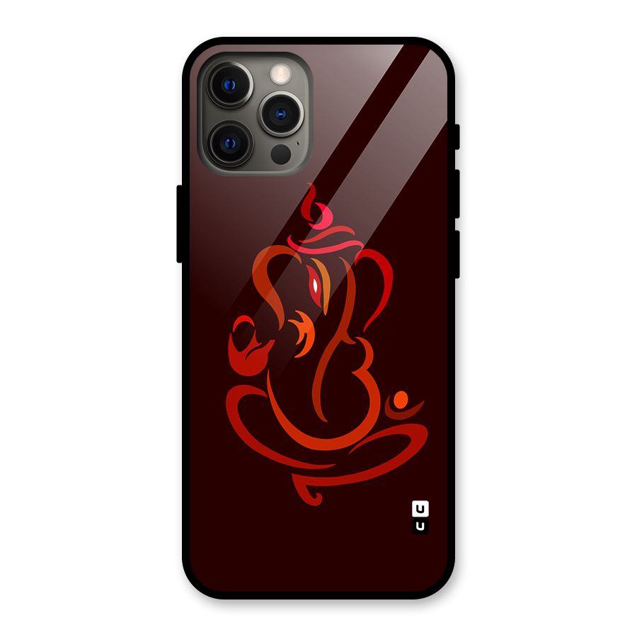Jai Ganesha Glass Back Case for iPhone 12 Pro Max