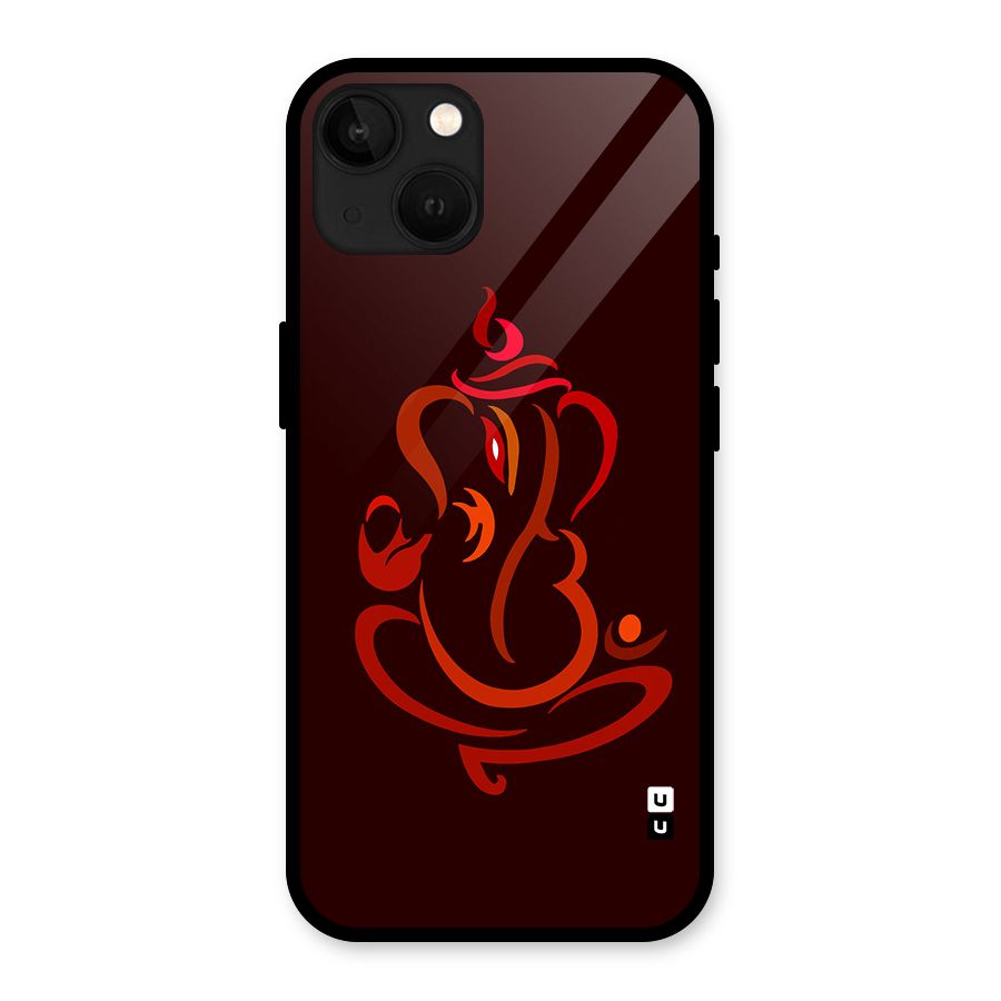 Jai Ganesha Glass Back Case for iPhone 13