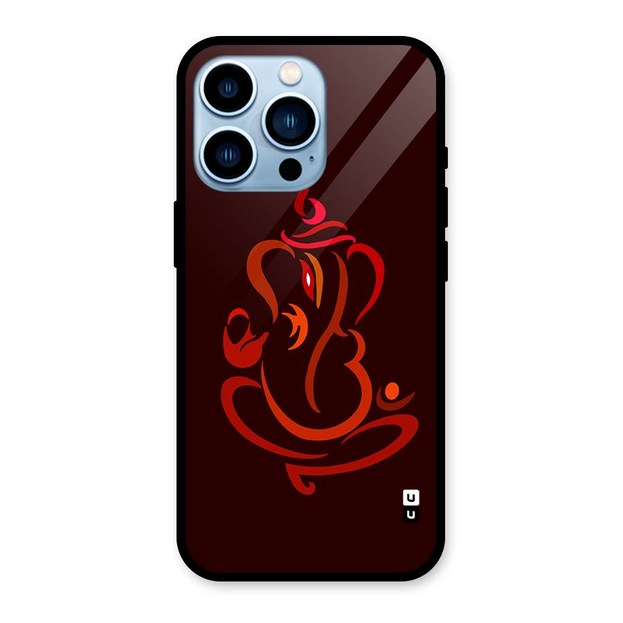Jai Ganesha Glass Back Case for iPhone 13 Pro