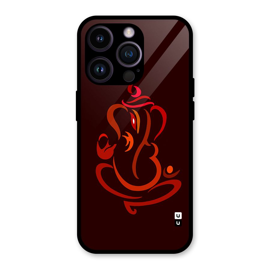 Jai Ganesha Glass Back Case for iPhone 14 Pro