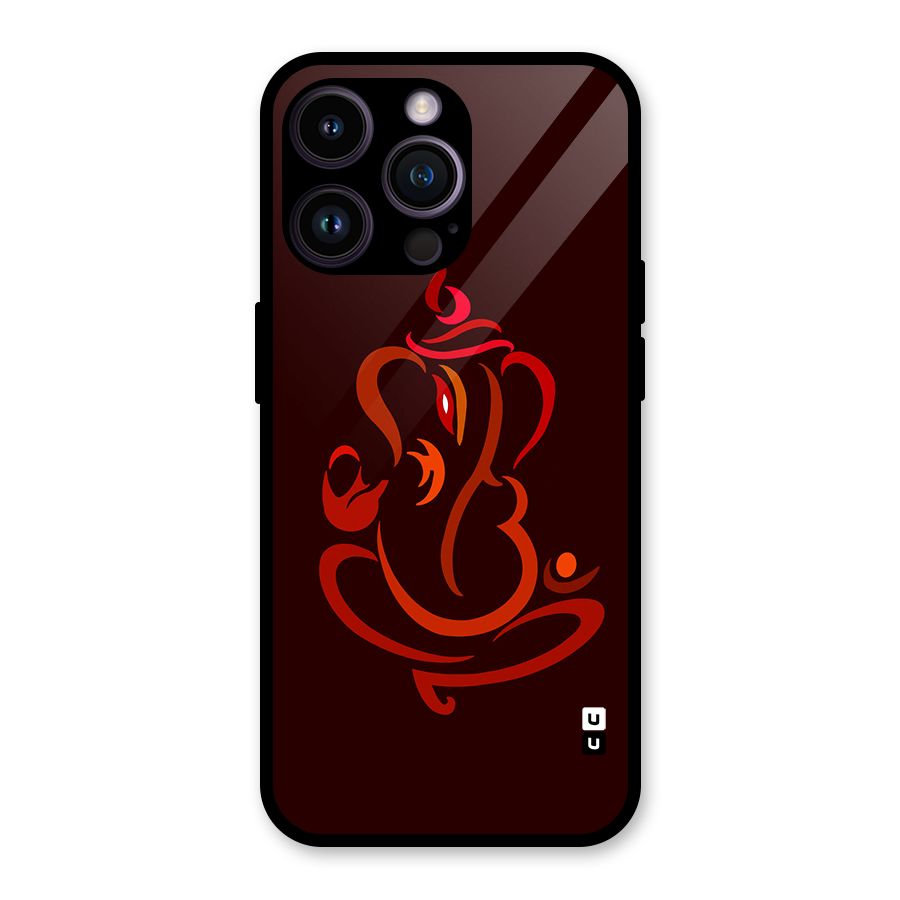 Jai Ganesha Glass Back Case for iPhone 14 Pro Max