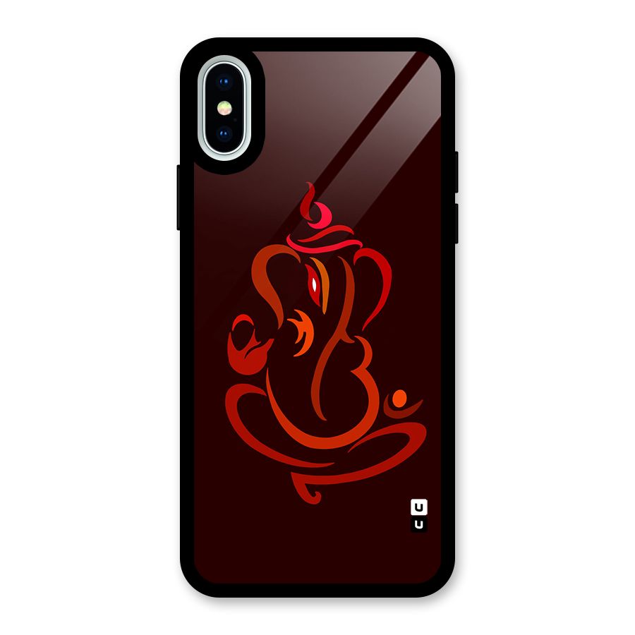Jai Ganesha Glass Back Case for iPhone X