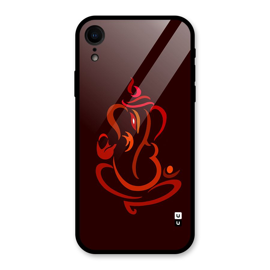Jai Ganesha Glass Back Case for iPhone XR