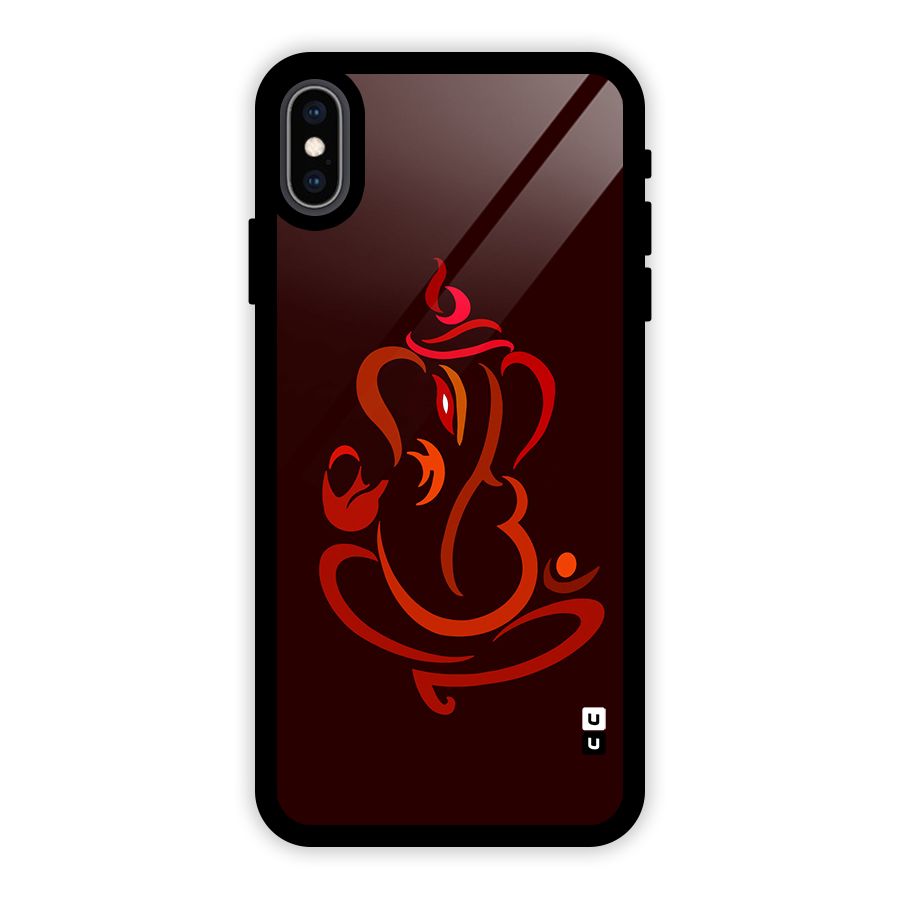 Jai Ganesha Glass Back Case for iPhone XS Max