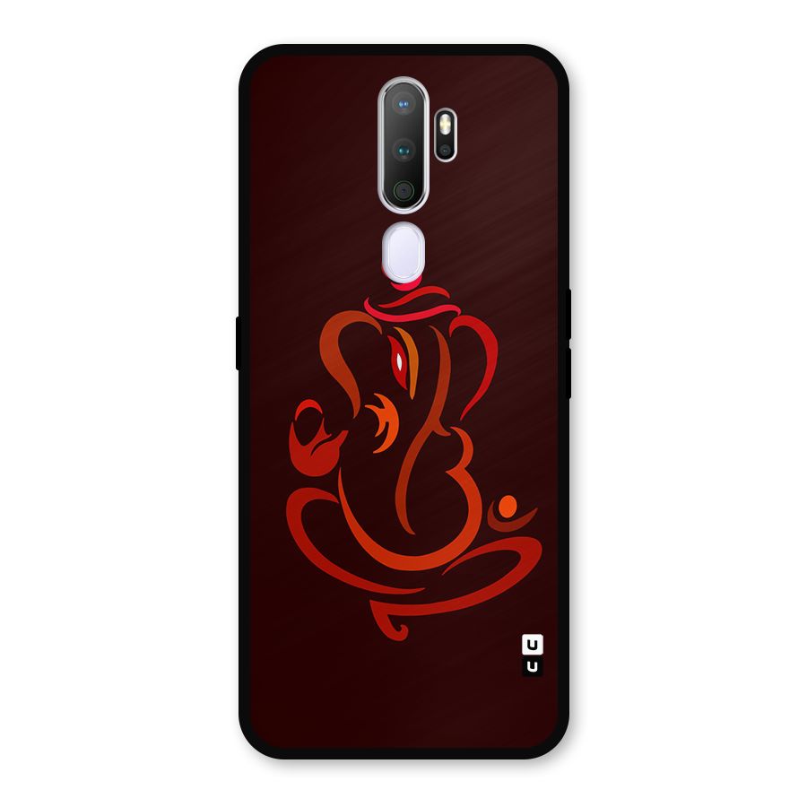 Jai Ganesha Metal Back Case for Oppo A9 (2020)