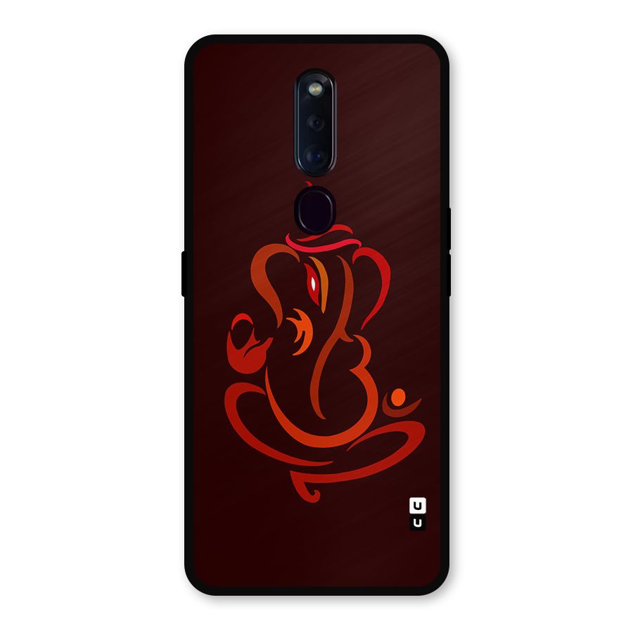 Jai Ganesha Metal Back Case for Oppo F11 Pro