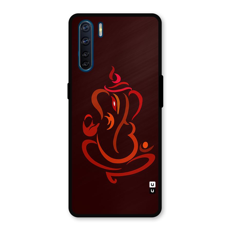 Jai Ganesha Metal Back Case for Oppo F15