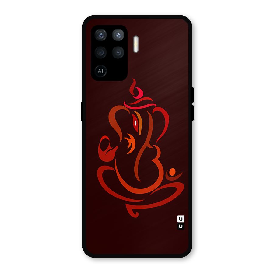 Jai Ganesha Metal Back Case for Oppo F19 Pro