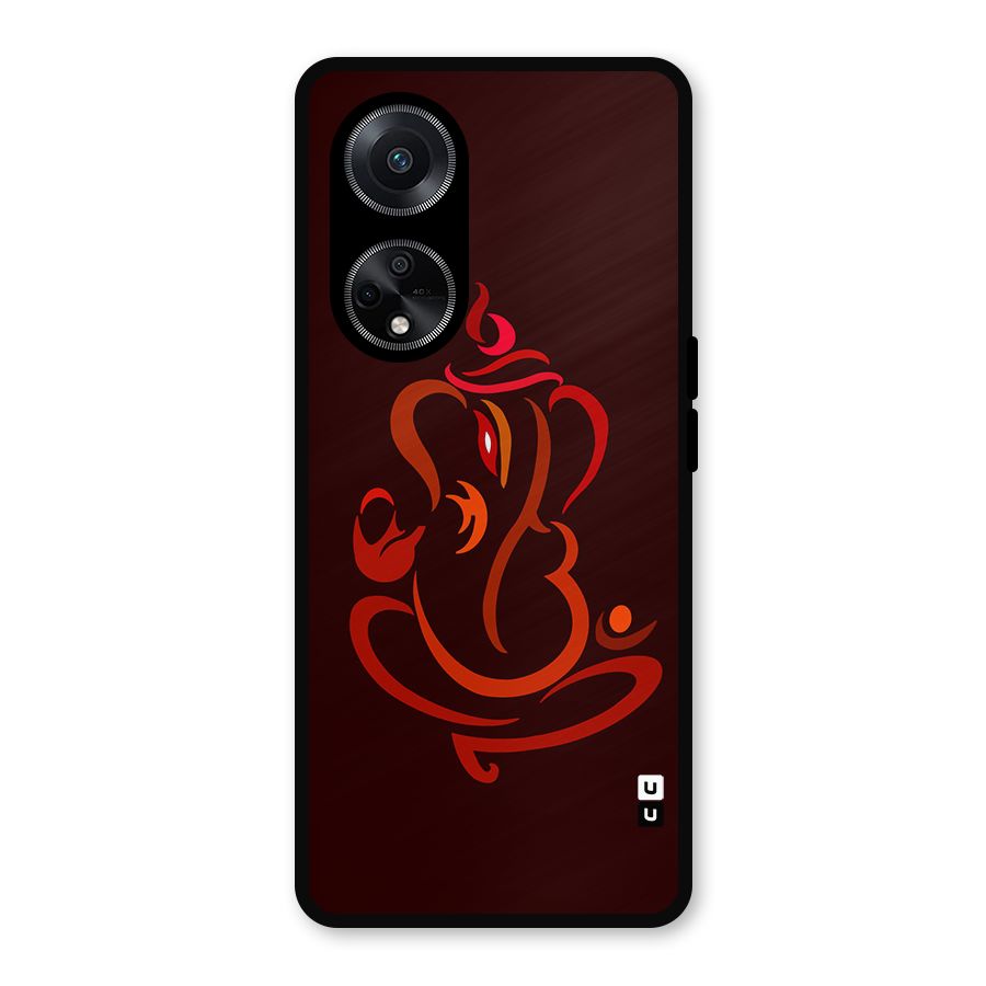Jai Ganesha Metal Back Case for Oppo F23