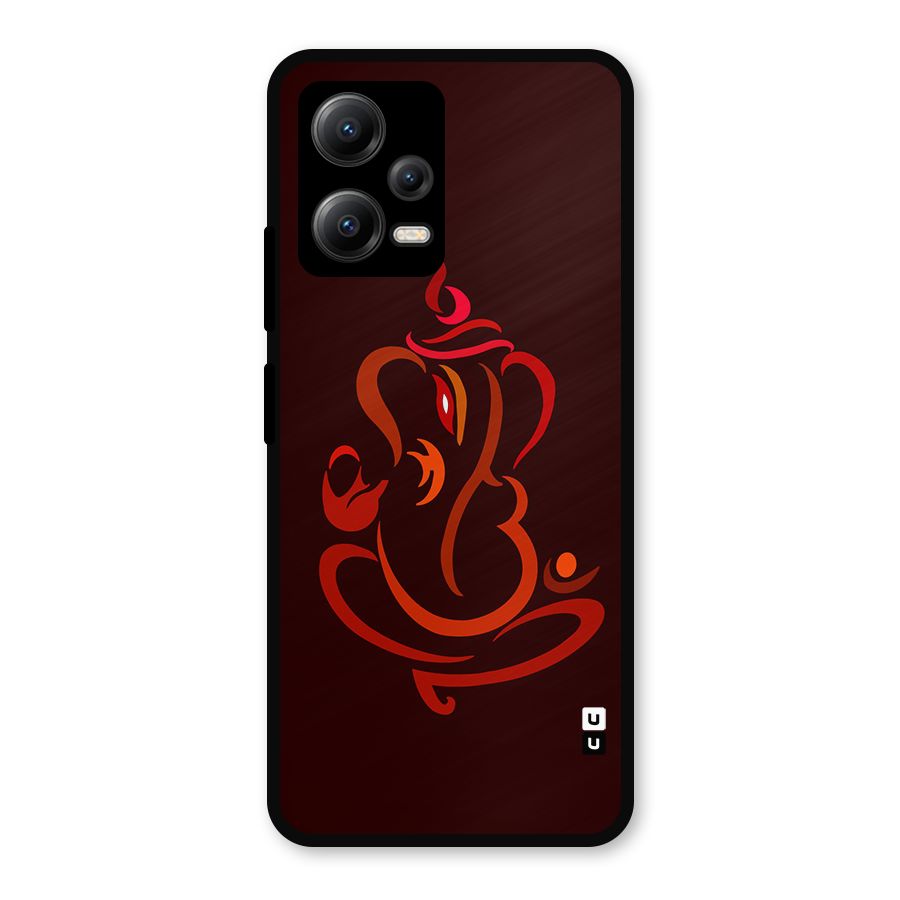 Jai Ganesha Metal Back Case for Redmi Note 12 5G