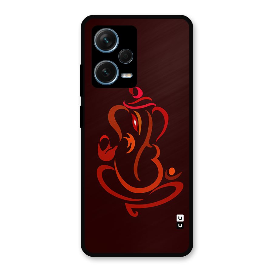 Jai Ganesha Metal Back Case for Redmi Note 12 Pro Plus 5G