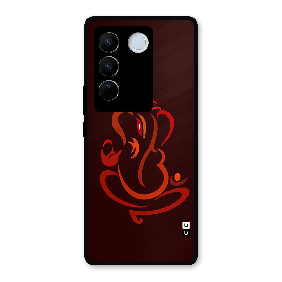 Jai Ganesha Metal Back Case for Vivo V27