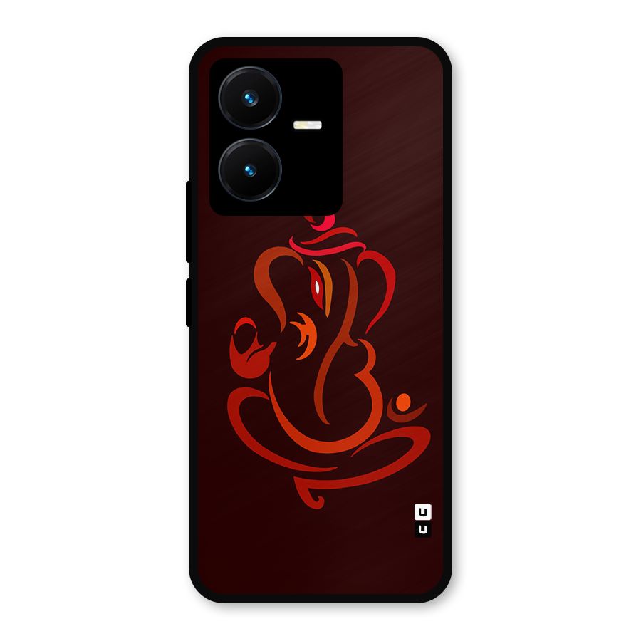 Jai Ganesha Metal Back Case for Vivo Y22