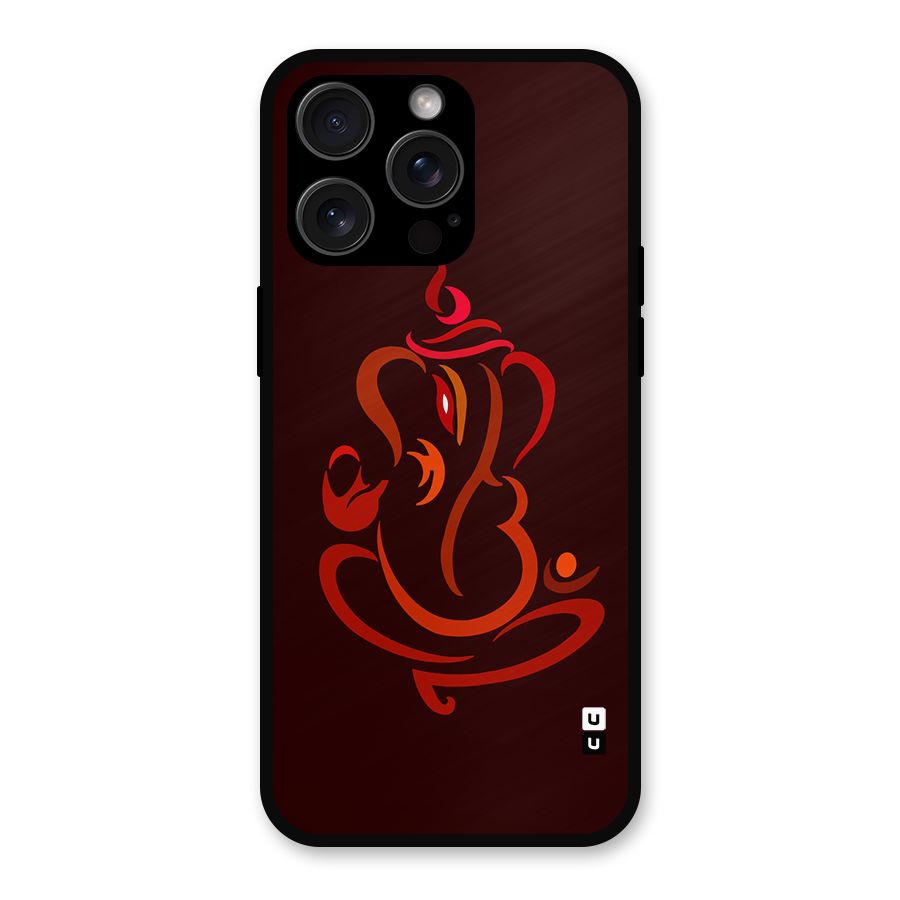 Jai Ganesha Metal Back Case for iPhone 15 Pro Max
