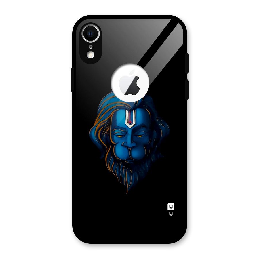 Jai Hanuman Glass Back Case for iPhone XR Logo Cut