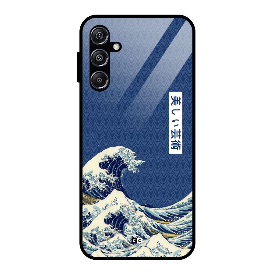 Japanese Art Glass Back Case for Galaxy M34 5G