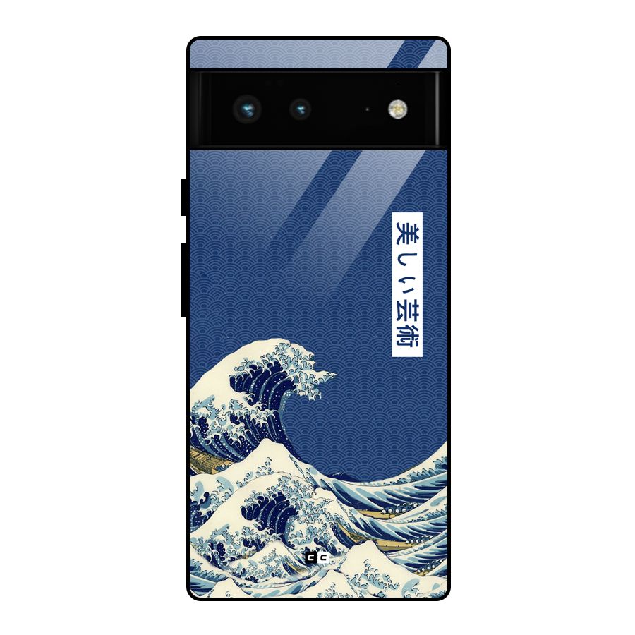 Japanese Art Glass Back Case for Google Pixel 6