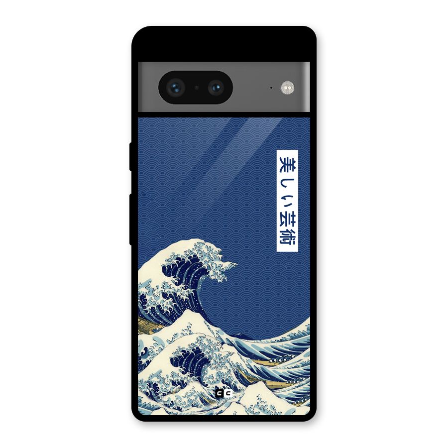 Japanese Art Glass Back Case for Google Pixel 7