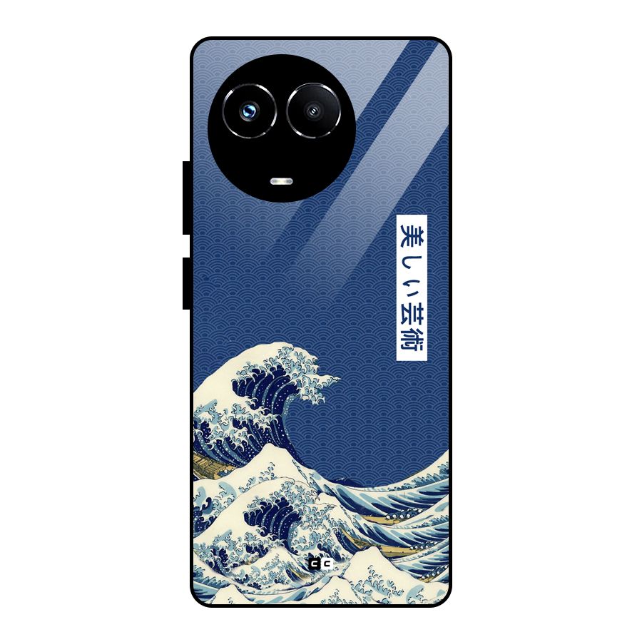Japanese Art Glass Back Case for Realme 11X
