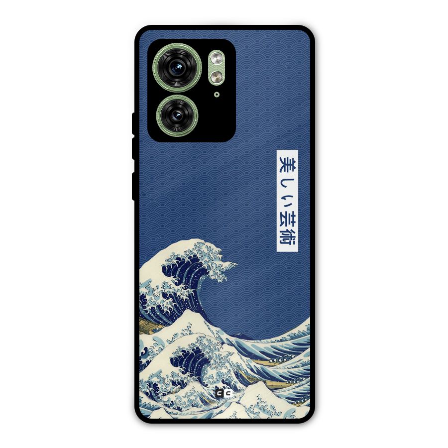 Japanese Art Metal Back Case for Motorola Edge 40 5G