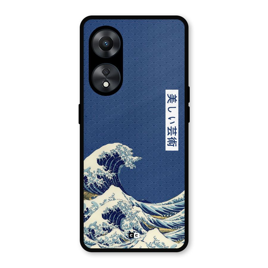 Japanese Art Metal Back Case for Oppo A78