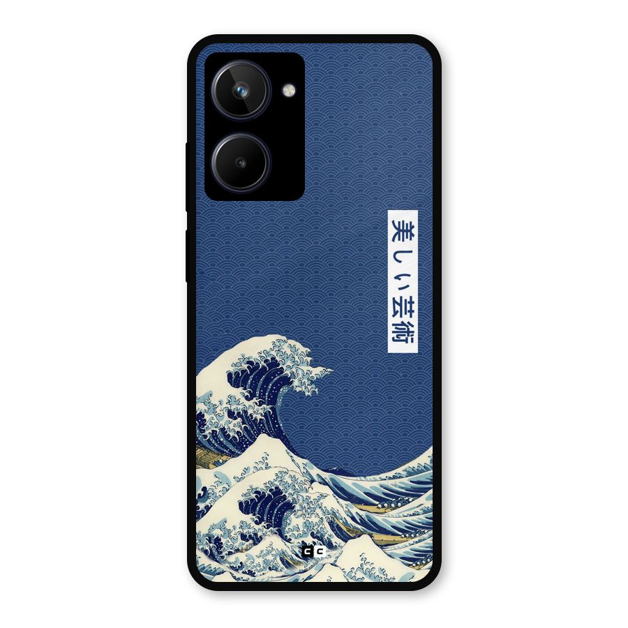 Japanese Art Metal Back Case for Realme 10