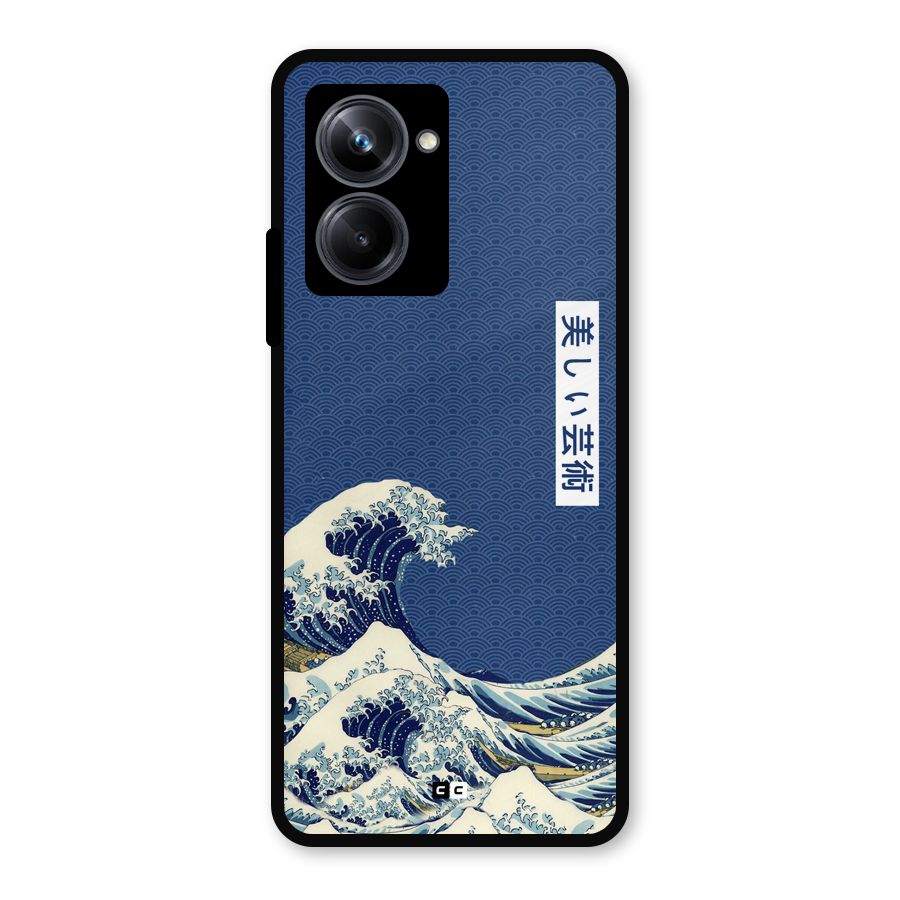 Japanese Art Metal Back Case for Realme 10 Pro
