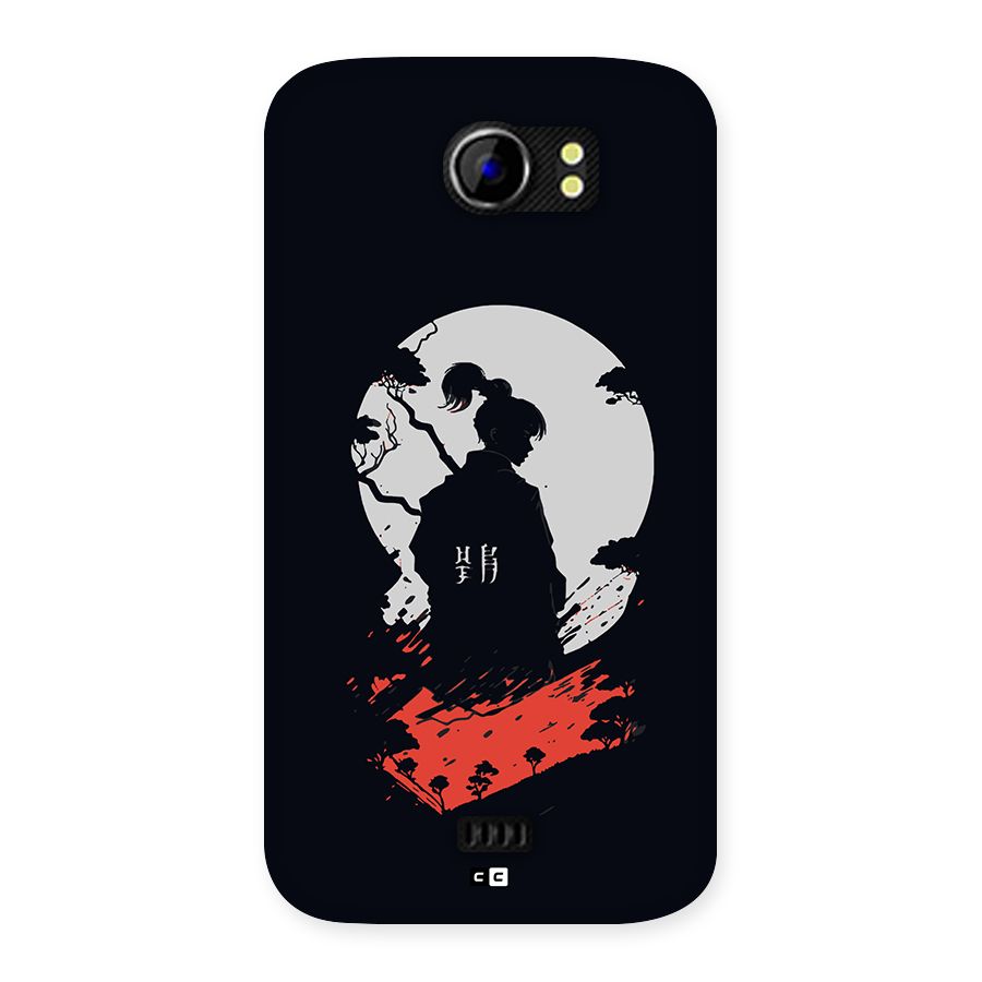 Japanese Warrior Back Case for Canvas 2 A110
