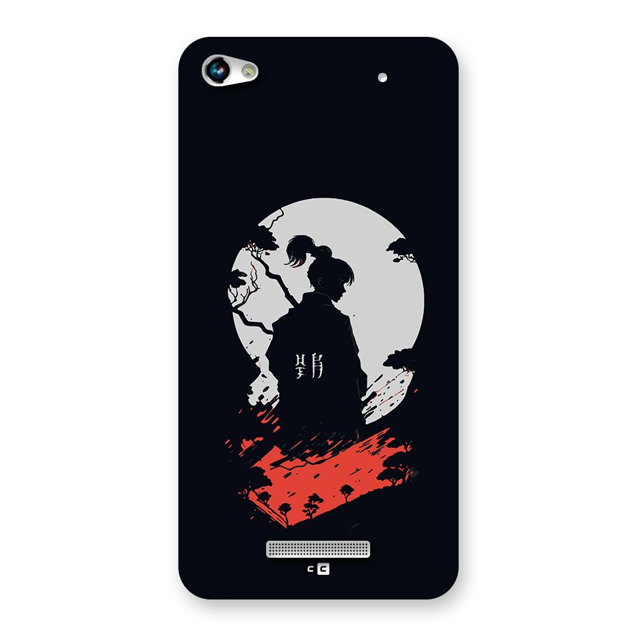 Japanese Warrior Back Case for Canvas Hue 2 A316