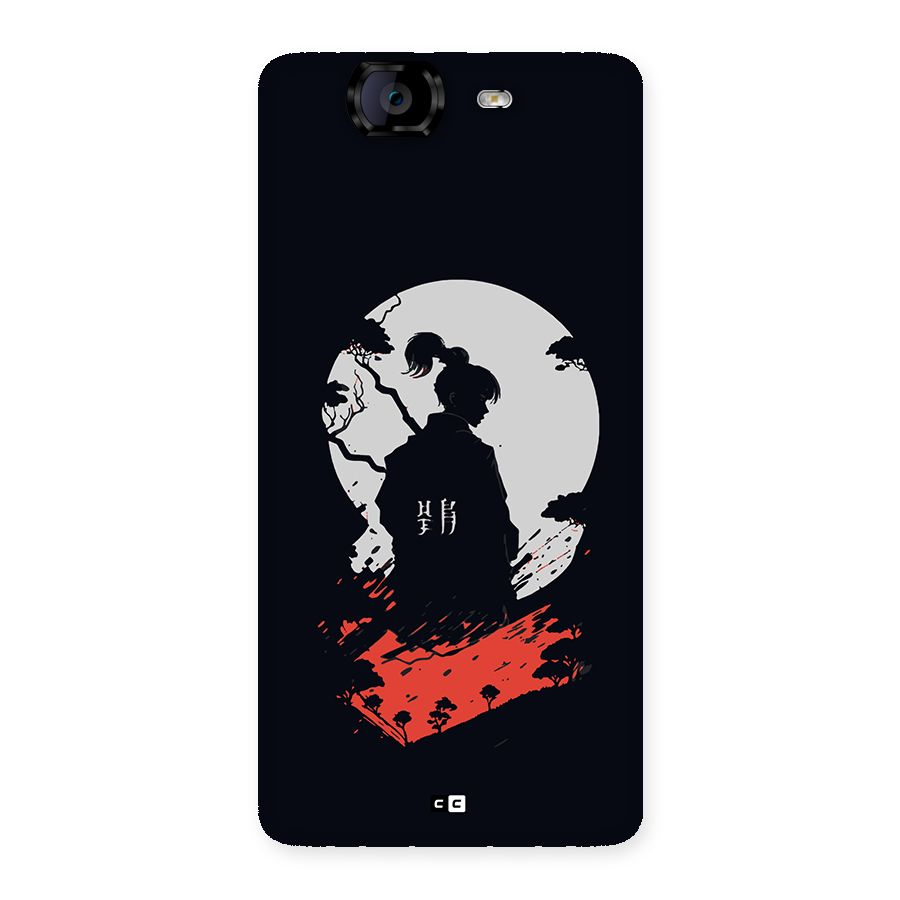 Japanese Warrior Back Case for Canvas Knight A350