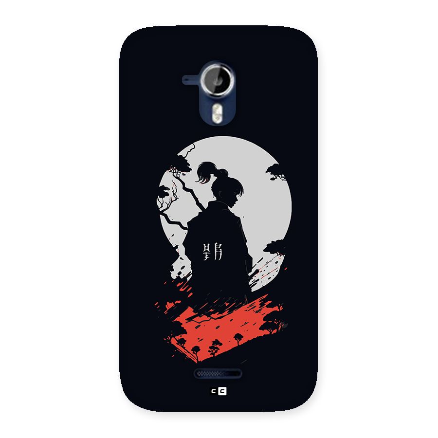 Japanese Warrior Back Case for Canvas Magnus A117