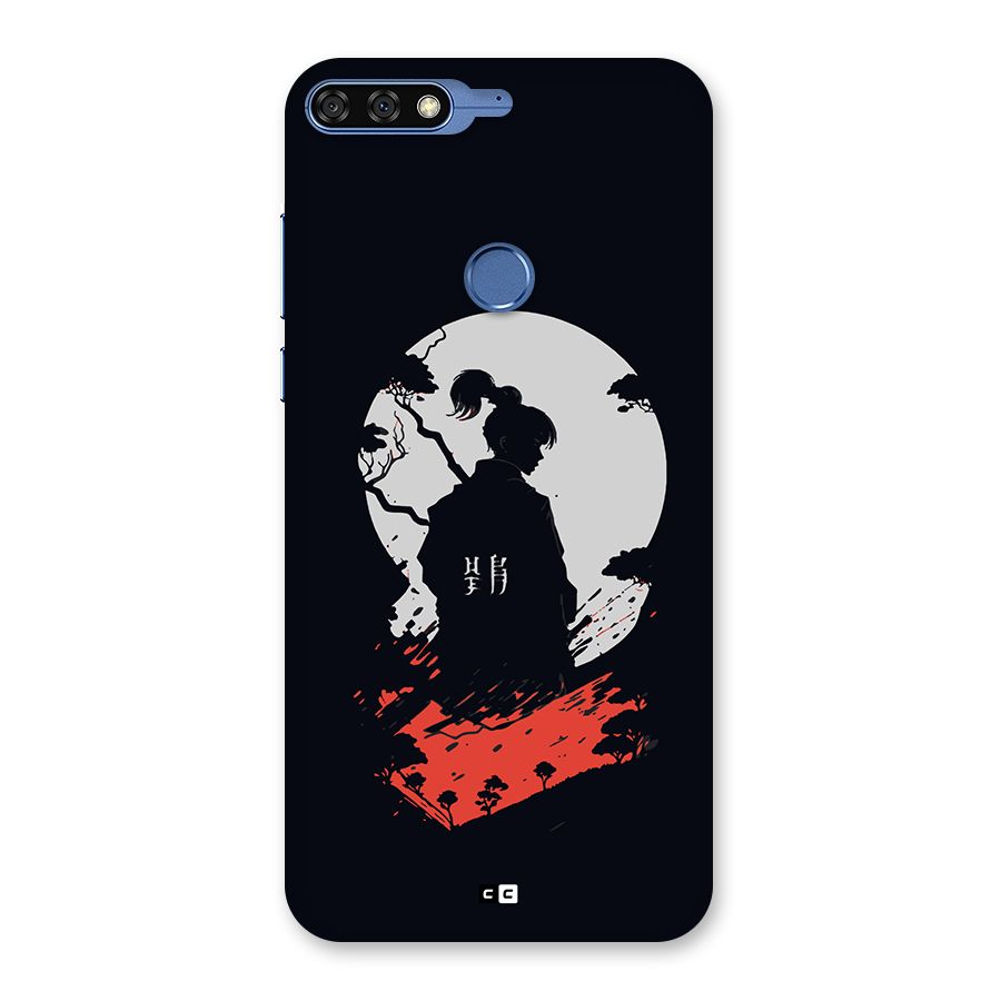 Japanese Warrior Back Case for Honor 7C