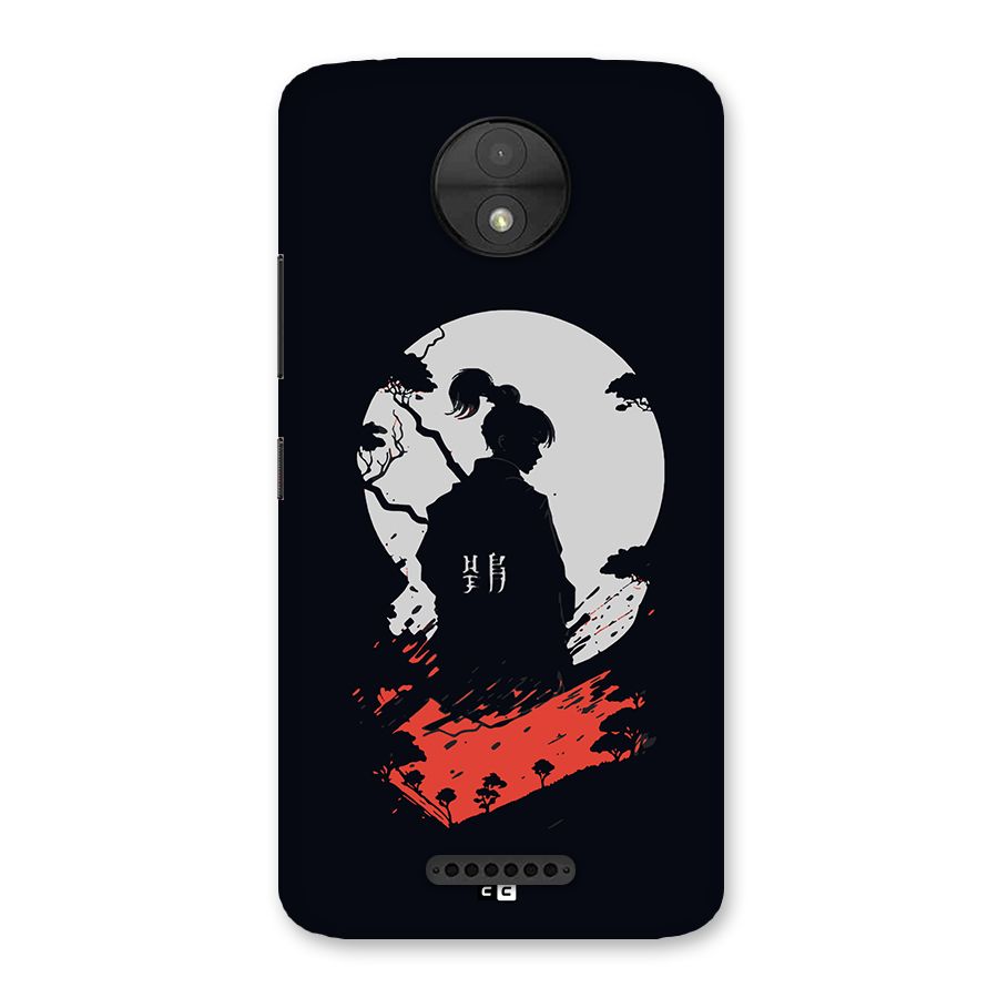 Japanese Warrior Back Case for Moto C