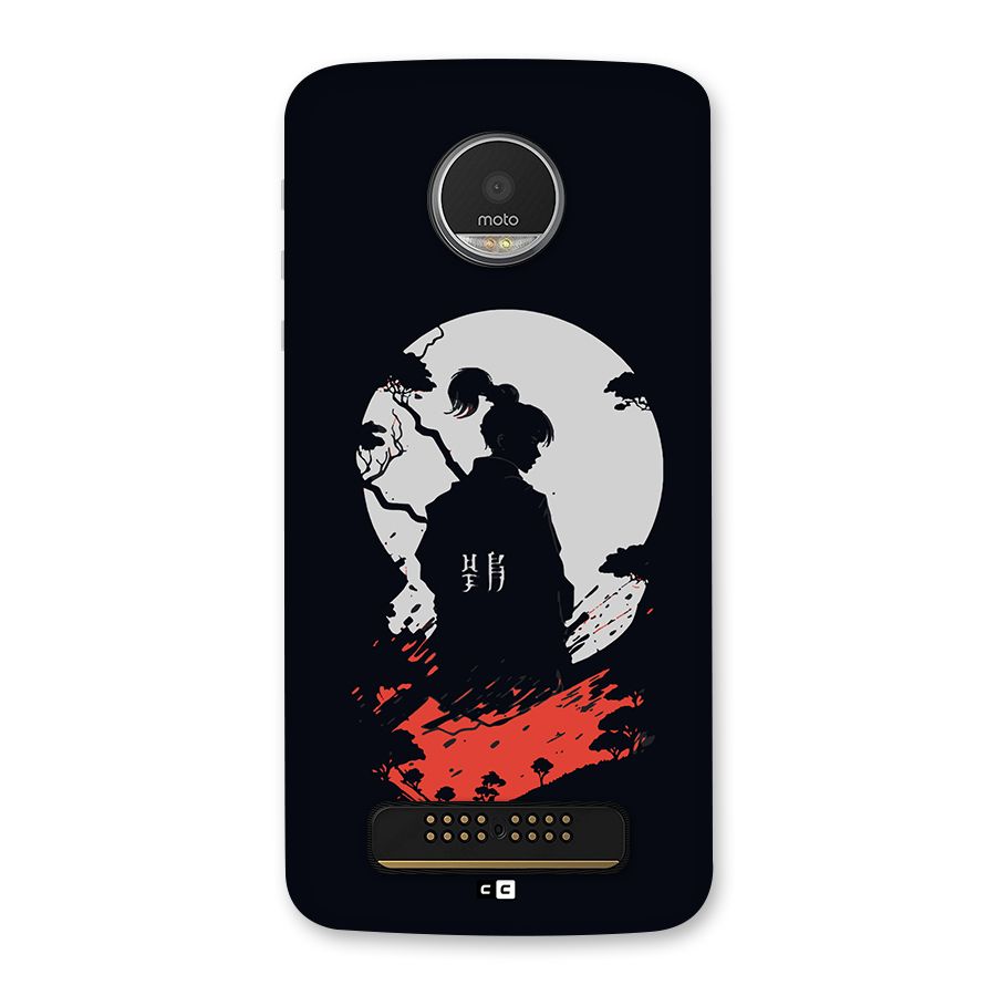 Japanese Warrior Back Case for Moto Z Play