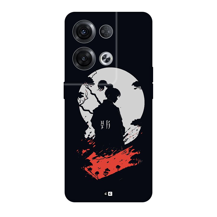 Japanese Warrior Back Case for Oppo Reno8 Pro 5G