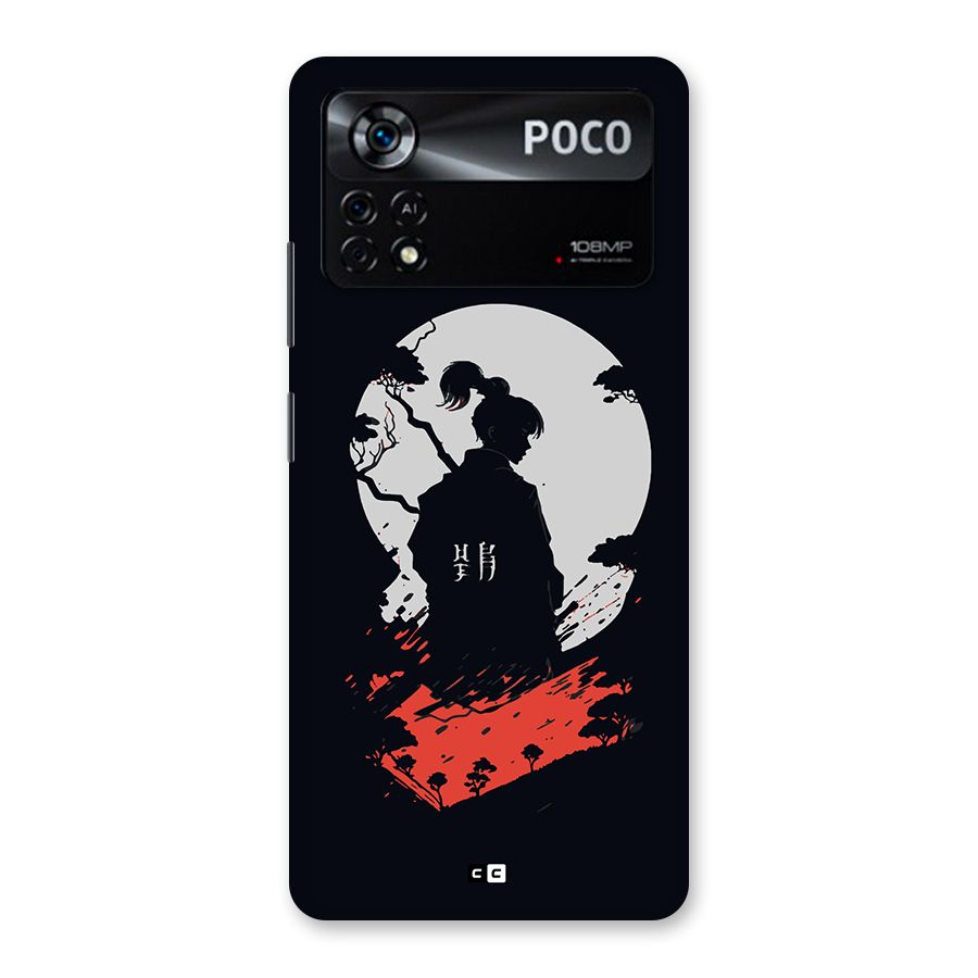 Japanese Warrior Back Case for Poco X4 Pro 5G