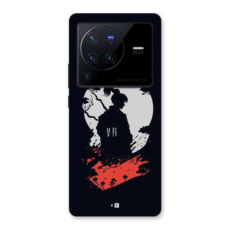 Japanese Warrior Back Case for Vivo X80 Pro