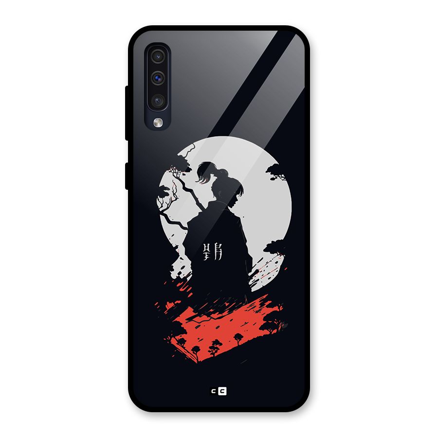 Japanese Warrior Glass Back Case for Galaxy A50s