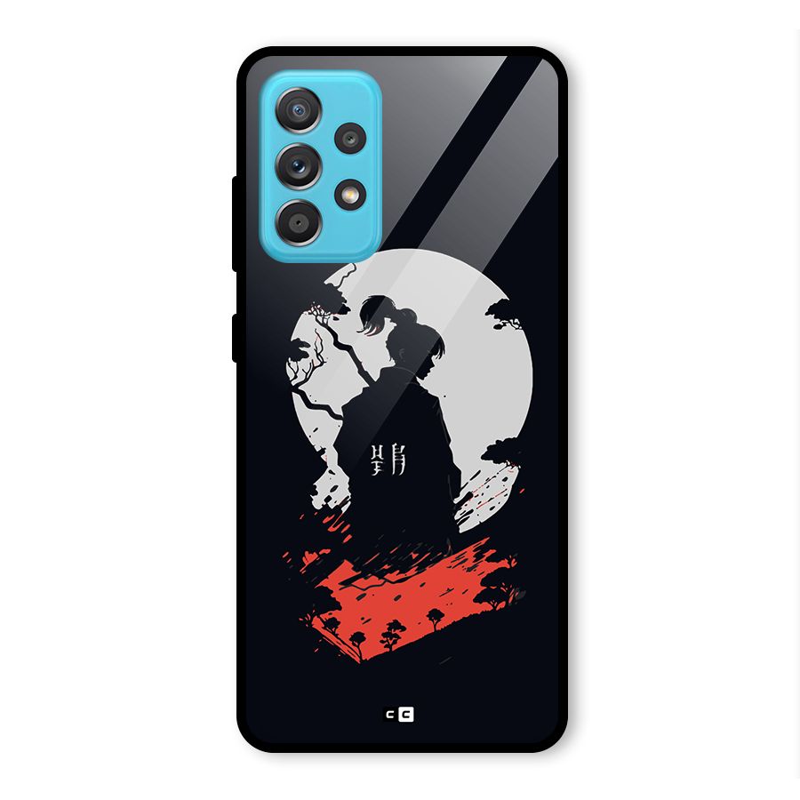 Japanese Warrior Glass Back Case for Galaxy A52