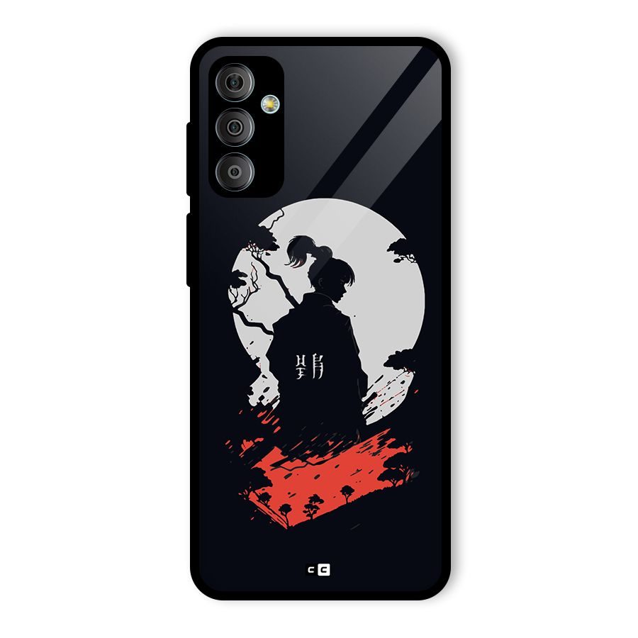 Japanese Warrior Glass Back Case for Galaxy F23